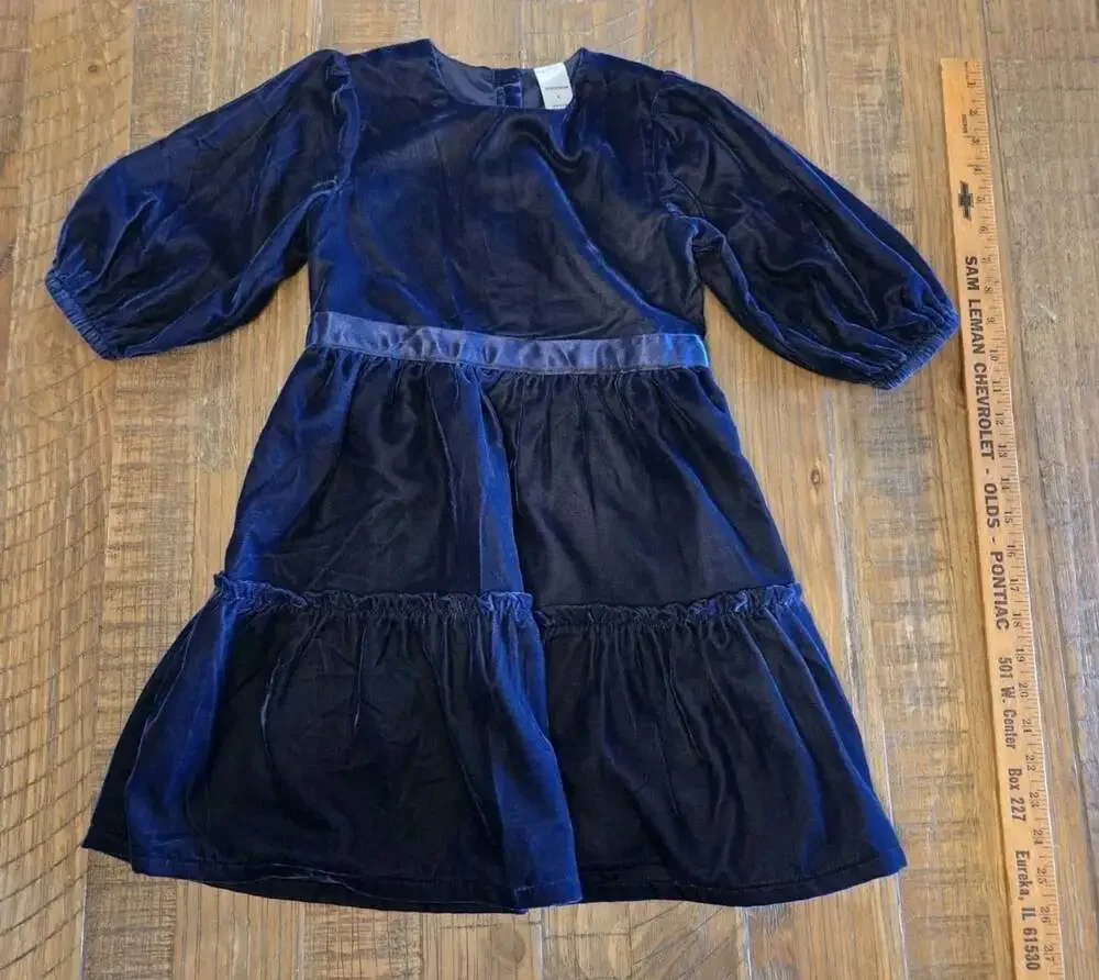 navy blue Longsleeve Girls Dress Size 6  from Nordstrom